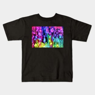 Bright Dream Girl in Garden Kids T-Shirt